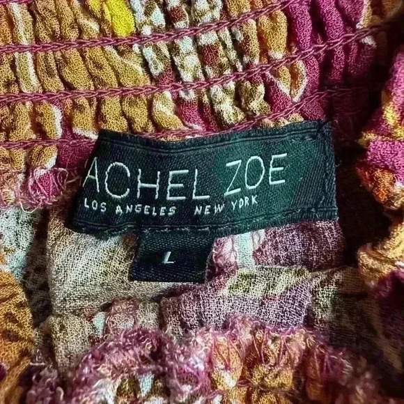 Rachel Zoe Cropped Floral Wide Leg Pants (Y16) - Picture 5 of 9